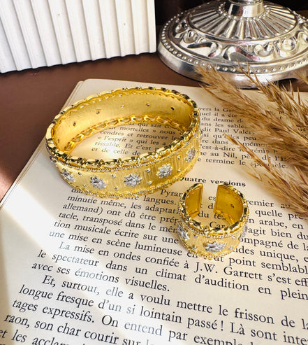 Luxury set ( bangle & ring ) free size