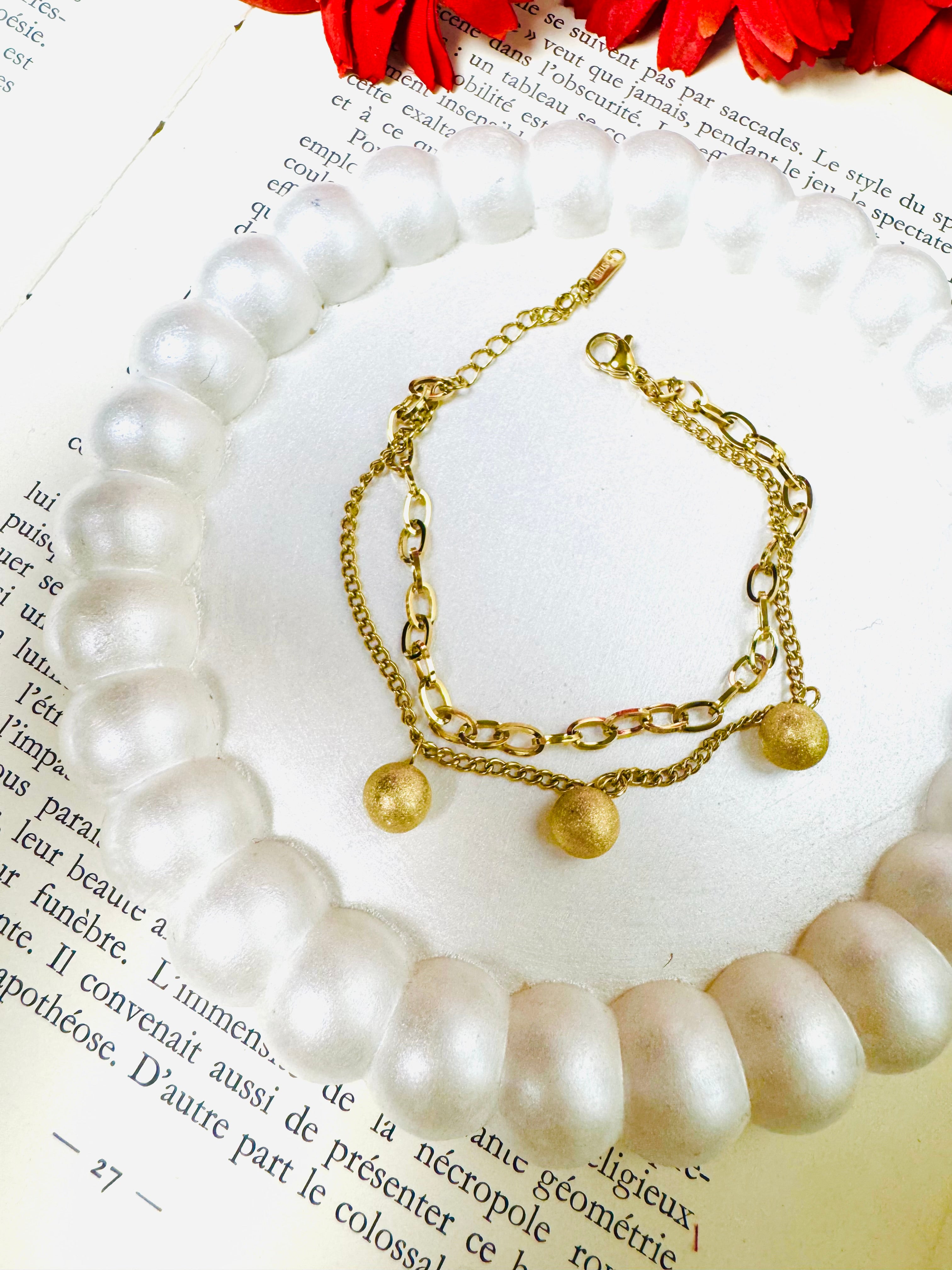 Balls 2 layer bracelet