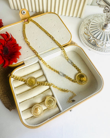 Coin set ( Necklace/bracelet/ earring)