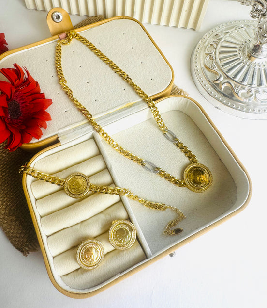 Coin set ( Necklace/bracelet/ earring)