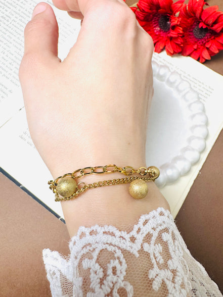 Balls 2 layer bracelet