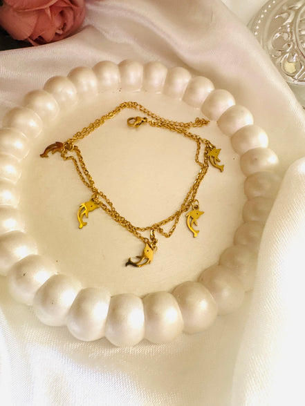 Dolphin anklet