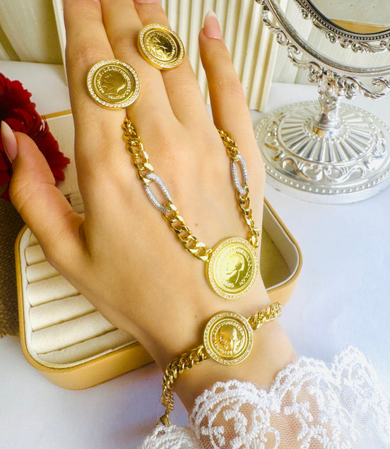 Coin set ( Necklace/bracelet/ earring)