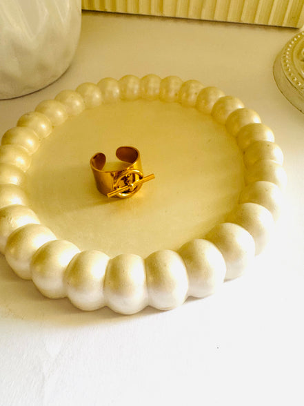 Trendy lock ring free size