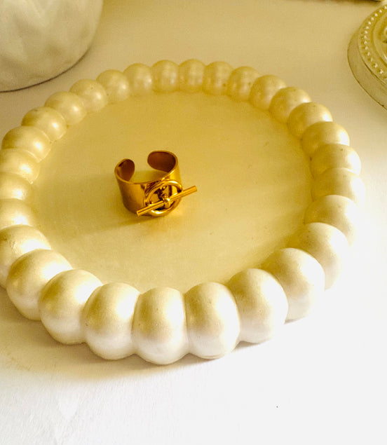 Trendy lock ring free size
