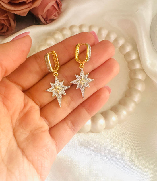 Unique star earring