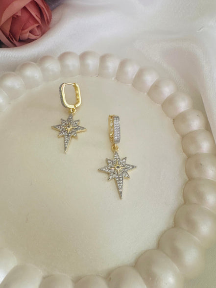 Unique star earring