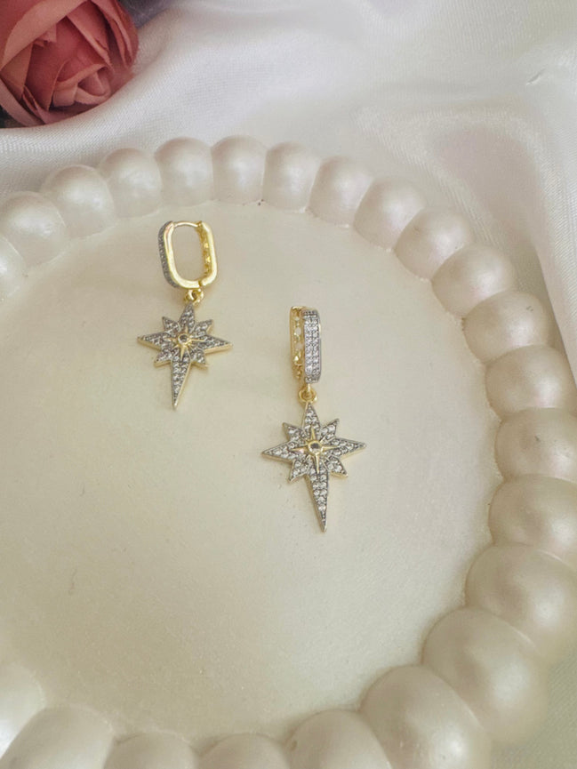 Unique star earring