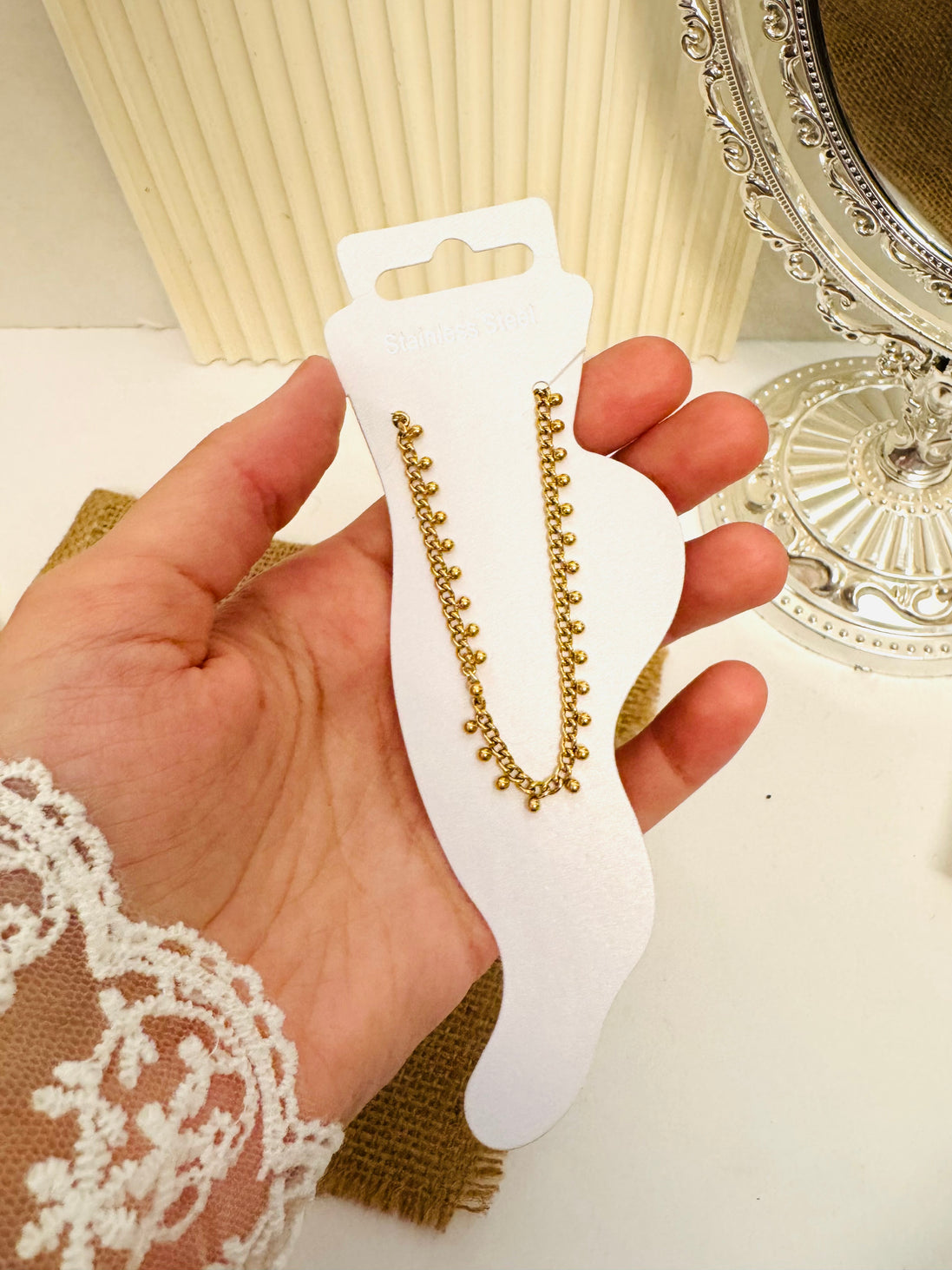 Small bubbles anklet