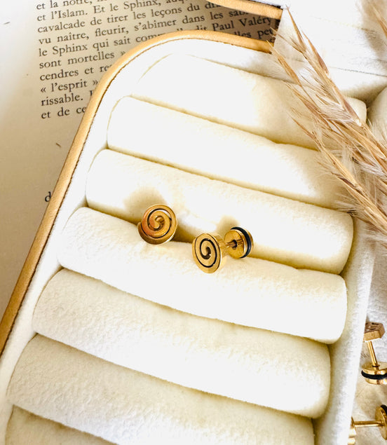 Lollipop ball back earring