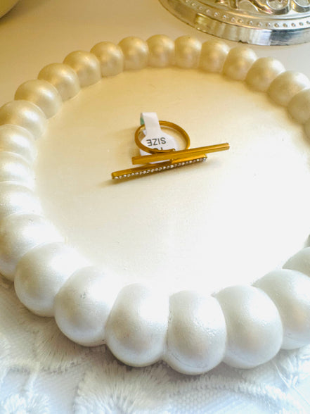 Ruler ring free size 