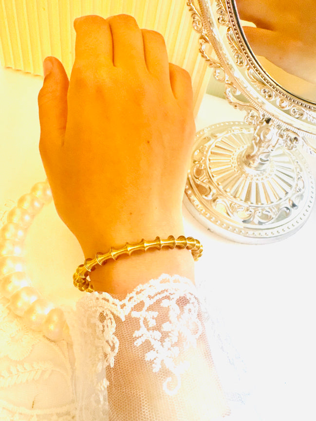 Bubble zigzag bangle