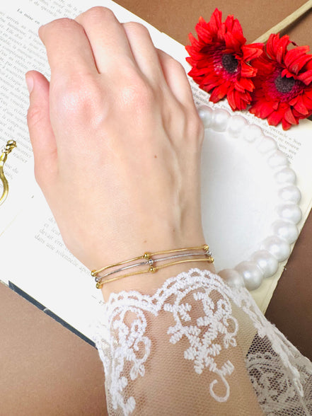 Three layer bracelet