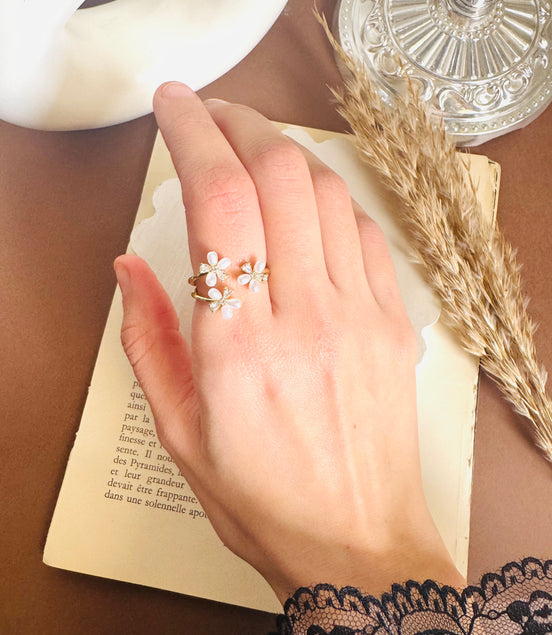 Flowers ring free size