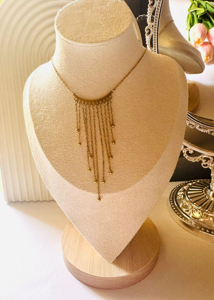 Fringes necklace