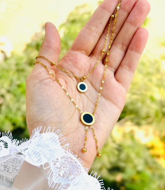Double layer bulgari necklace