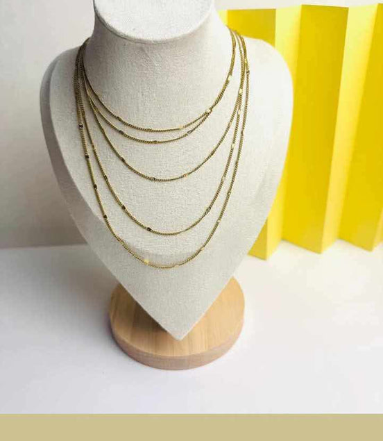 Five layer necklace