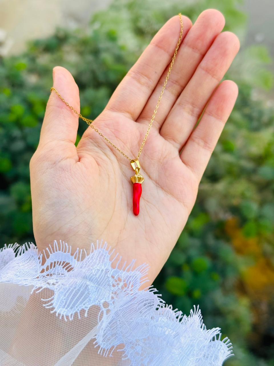 Red pepper necklace