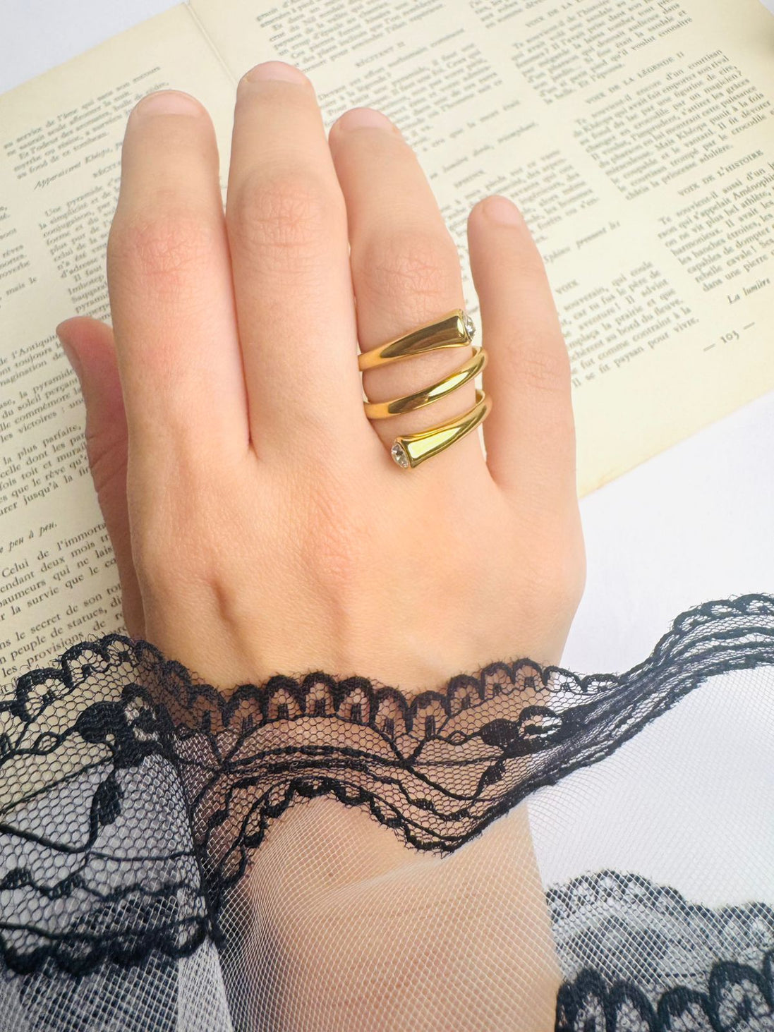 There layer tube ring