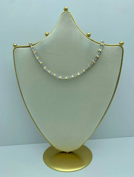 X zircon necklace