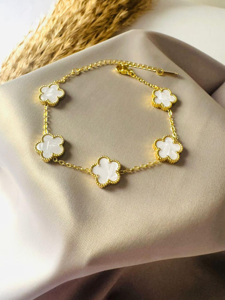 White flower bracelet