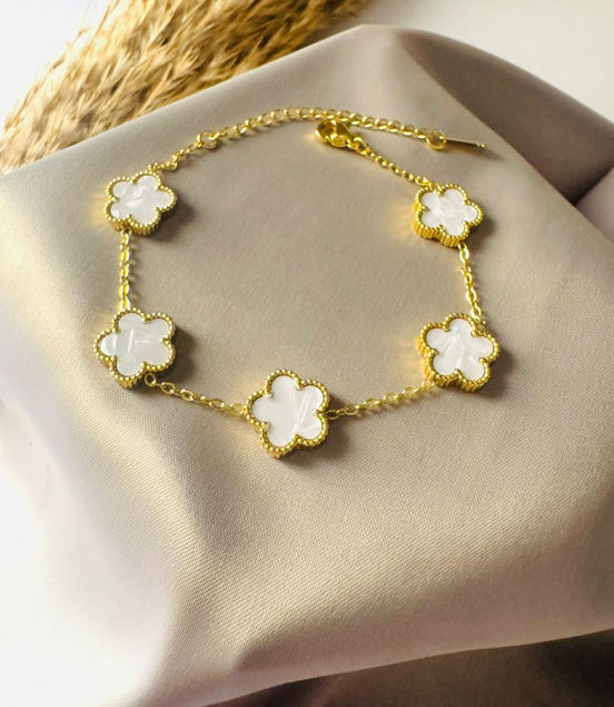 White flower bracelet