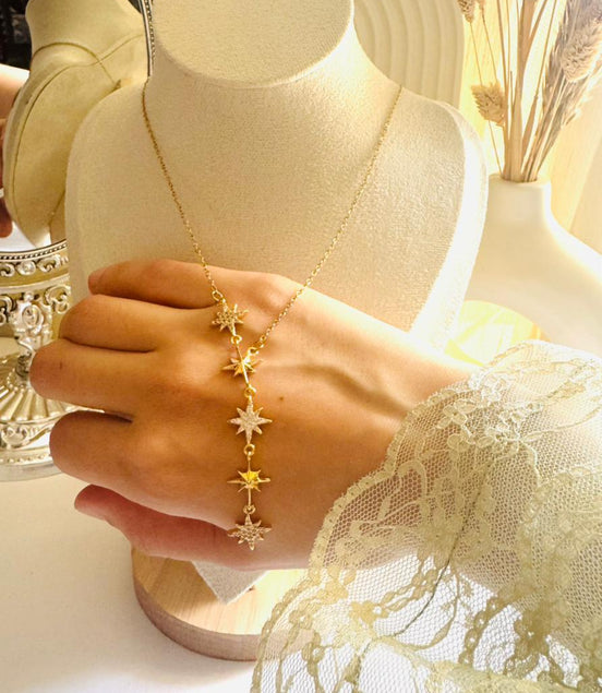 Long star necklace