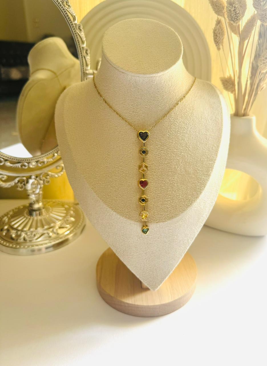 Long new heart necklace