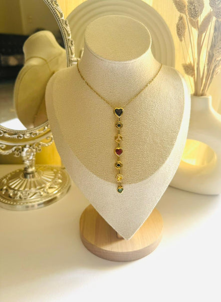 Long new heart necklace