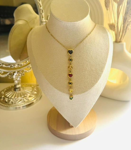 Long new heart necklace